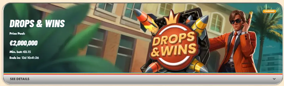 Τουρνουά Drops & Wins